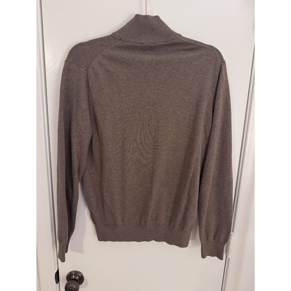 Jos A Bank Traveler 100% Pima Cotton Sweater Bundle Tan and Coffee Brown Size M - Picture 5 of 7